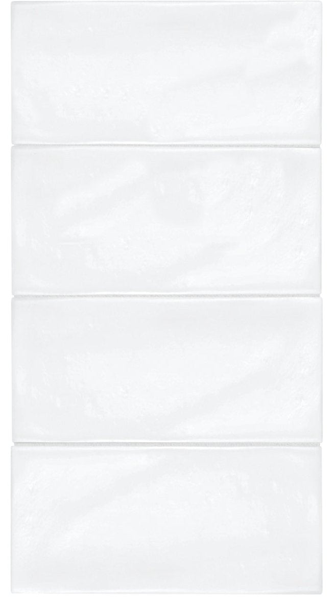 3 X 6 In Marlow Cloud Glossy Pressed Glazed Ceramic