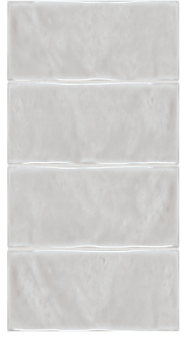 3 X 6 In Marlow Mist Glossy Pressed Glazed Ceramic