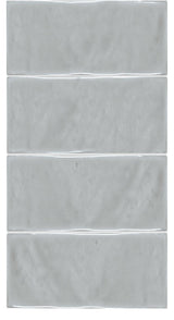 3 X 6 In Marlow Smoke Glossy Pressed Glazed Ceramic