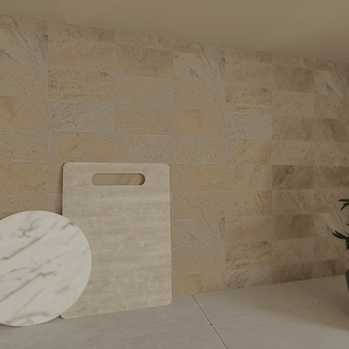 3 X 6 In Picasso Filled & Honed Travertine