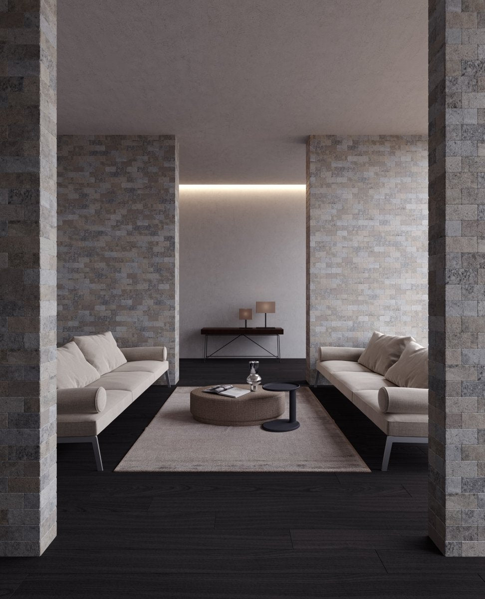 3 X 6 In Silver Ash Tumbled Travertine Field Tile