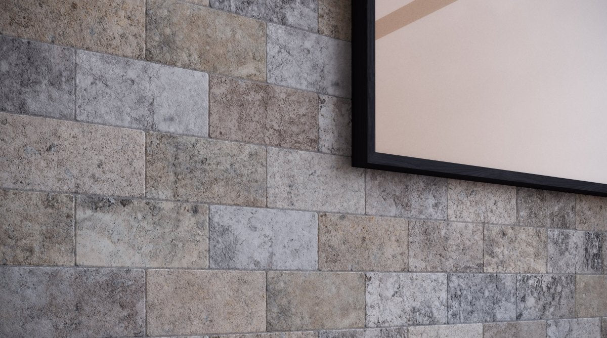 3 X 6 In Silver Ash Tumbled Travertine Field Tile