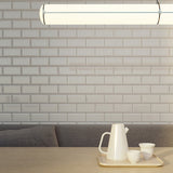 3 x 6 in. Soho Canvas White Beveled Glossy Pressed Glazed Ceramic Wall Tile