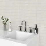 3 x 6 in. Soho Canvas White Glossy Pressed Glazed Ceramic Wall Tile