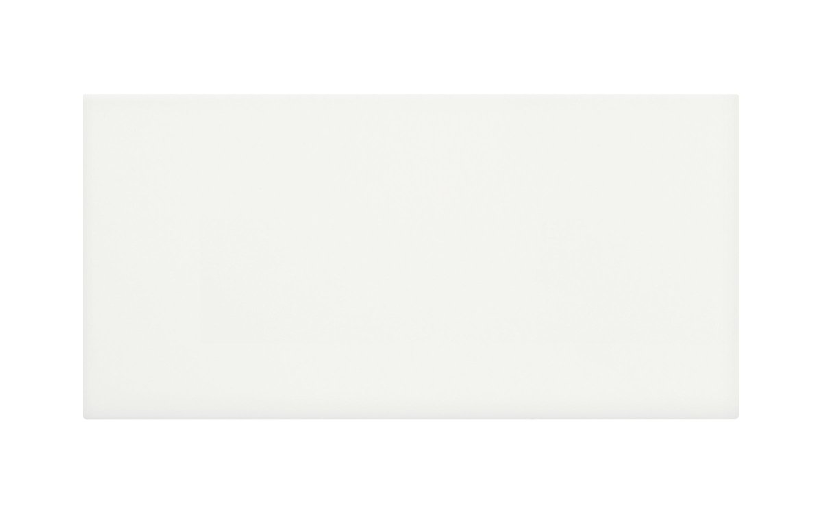 3 x 6 in. Soho Canvas White Glossy Pressed Glazed Ceramic Wall Tile