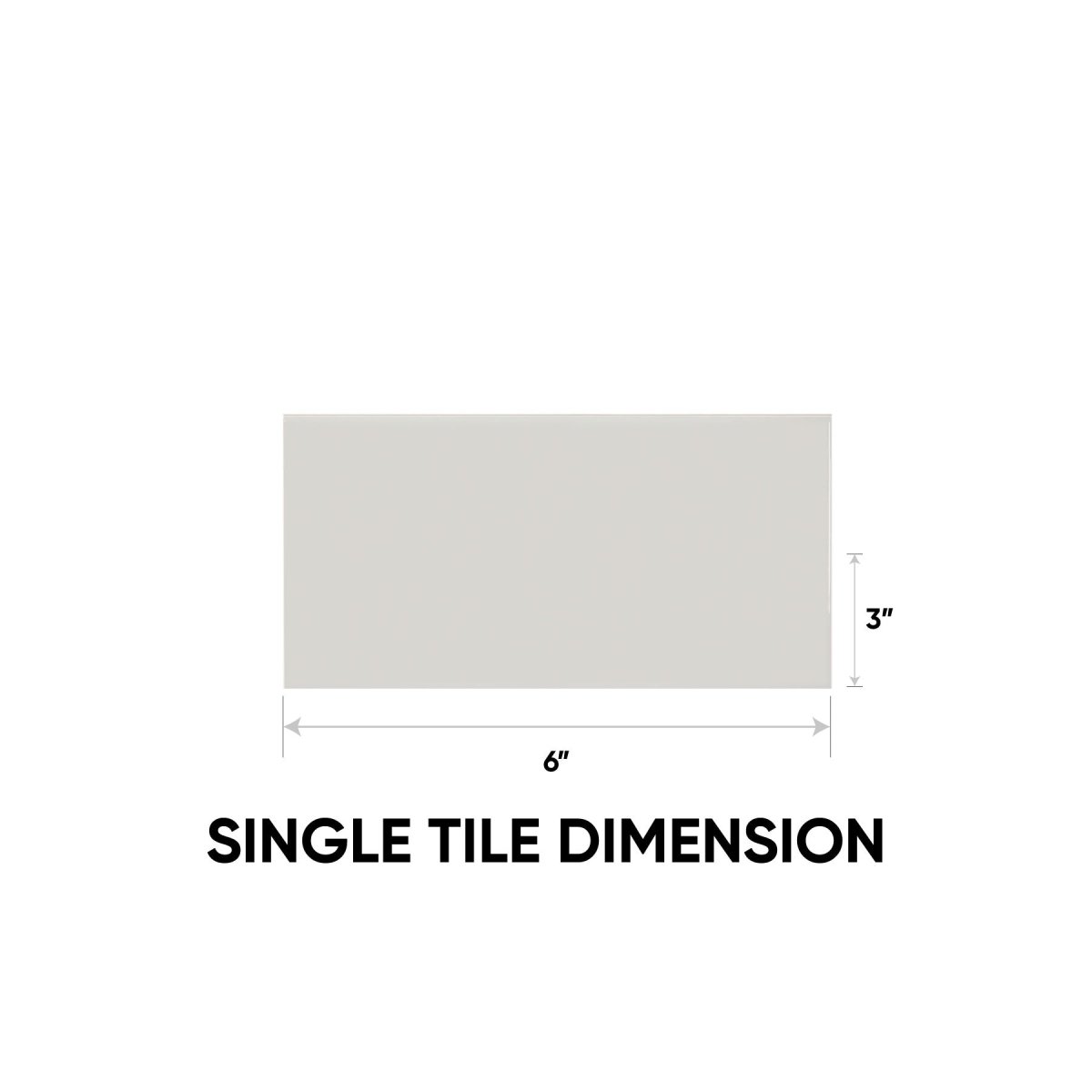 3 x 6 in. Soho Halo Grey Glossy Pressed Glazed Ceramic Wall Tile
