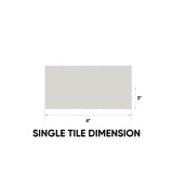 3 x 6 in. Soho Halo Grey Glossy Pressed Glazed Ceramic Wall Tile