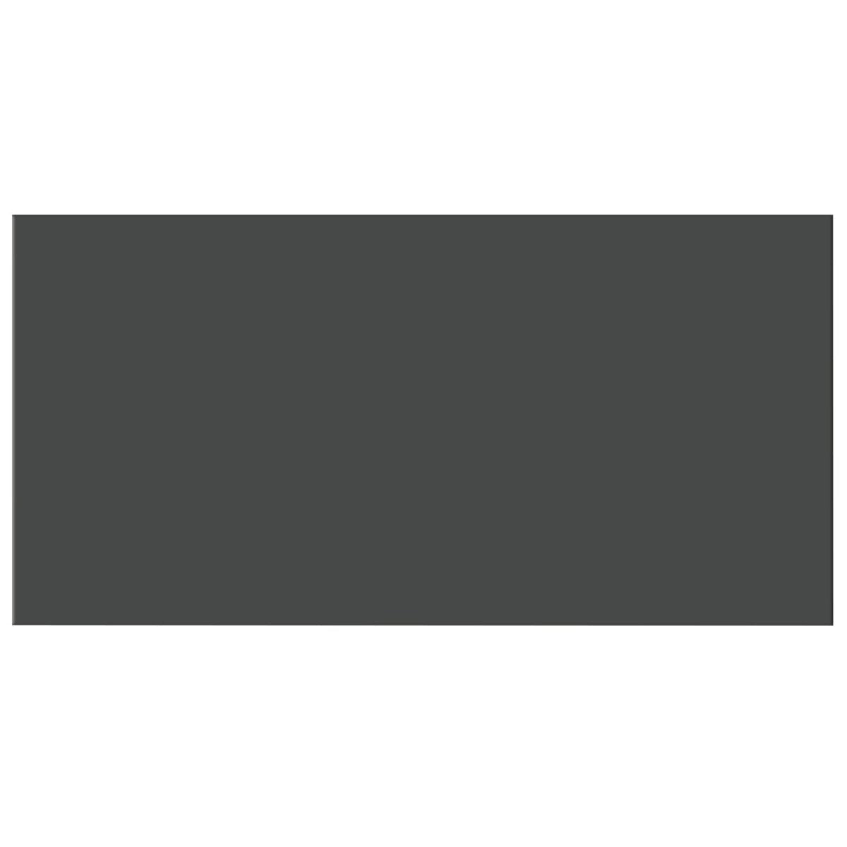 3 X 6 In Soho Retro Black Dark Colors Glossy Pressed Glazed Ceramic