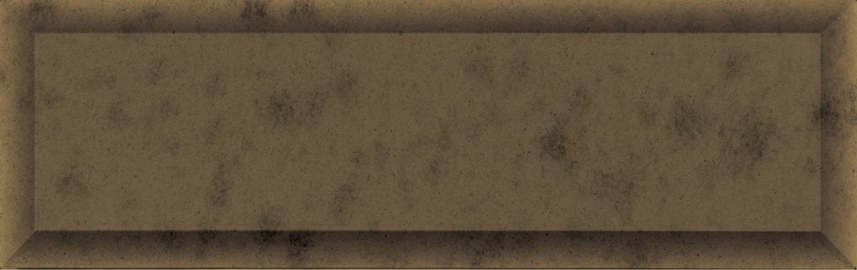 3 X 9 In Beveled Antique Bronze Obsidian Glass Tile