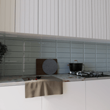 3 X 9 In Beveled Element Cloud Light Colors Glass Tile