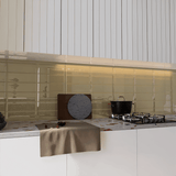 3 X 9 In Beveled Element Earth Dark Colors Glass Tile