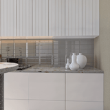 3 X 9 In Beveled Element Mist Dark Colors Glass Tile
