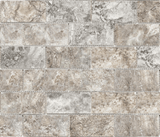 3 X 9 In Silver Ash Filled & Polished Travertine