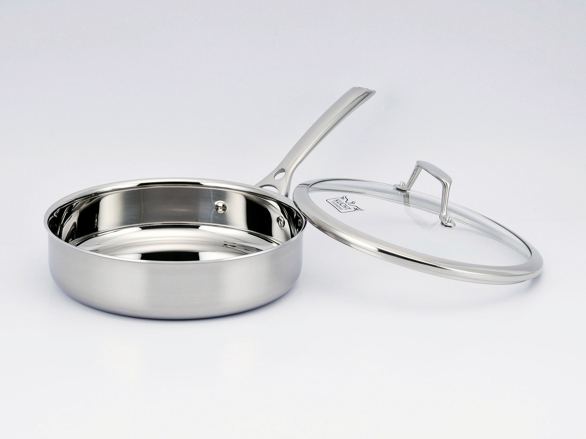 KUCHT Culinary Professional 3 Ply Stainless Steel 10 Piece Cookware Set