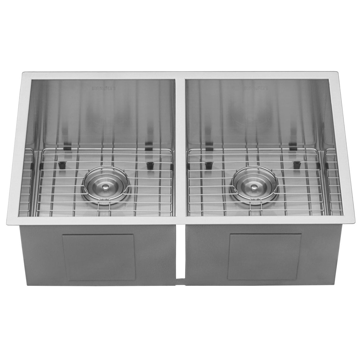30-inch Undermount 50/50 Double Bowl Zero Radius 16 Gauge Stainless Steel Kitchen Sink