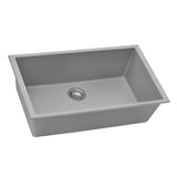 30 x 18 inch Granite Composite Undermount Single Bowl Kitchen Sink
