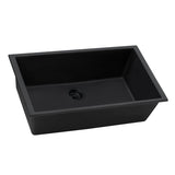 30 x 18 inch Granite Composite Undermount Single Bowl Kitchen Sink