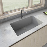 30 x 18 inch Granite Composite Undermount Single Bowl Kitchen Sink