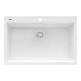 30 x 20 inch Drop-in Topmount Granite Composite Single Bowl Kitchen Sink