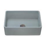 30 x 20 inch Fireclay Reversible Farmhouse Apron-Front Kitchen Sink Single Bowl