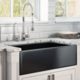 30 x 20 inch Fireclay Reversible Farmhouse Apron-Front Kitchen Sink Single Bowl