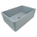 30 x 20 inch Fireclay Reversible Farmhouse Apron-Front Kitchen Sink Single Bowl