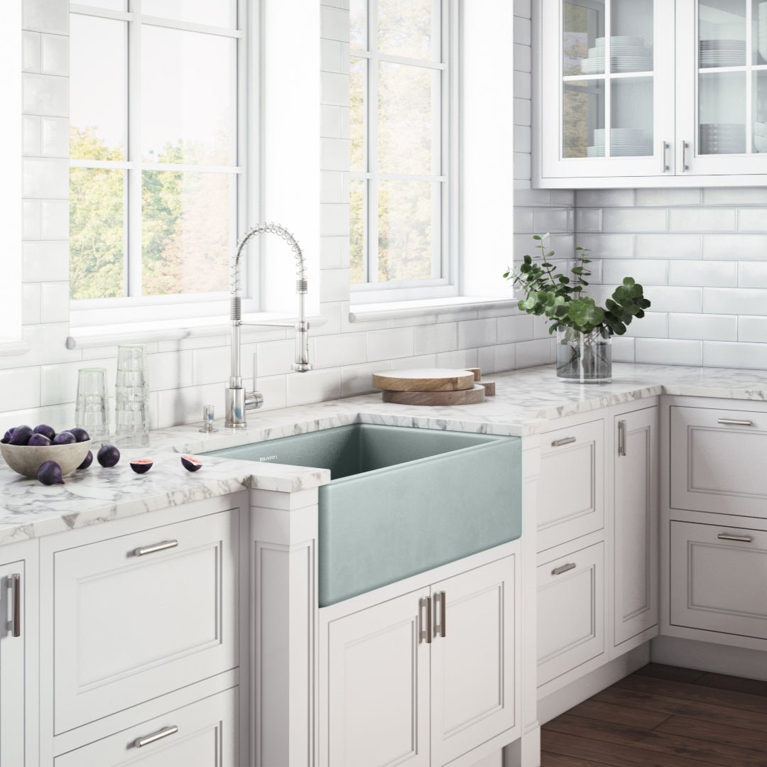 30 x 20 inch Fireclay Reversible Farmhouse Apron-Front Kitchen Sink Single Bowl