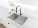 30 x 22 inch Drop-in Tight Radius Topmount 16 Gauge Stainless Steel Kitchen Sink Single Bowl