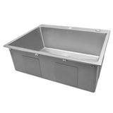 30 x 22 inch Drop-in Tight Radius Topmount 16 Gauge Stainless Steel Kitchen Sink Single Bowl