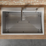 30 x 22 inch Drop-in Tight Radius Topmount 16 Gauge Stainless Steel Kitchen Sink Single Bowl