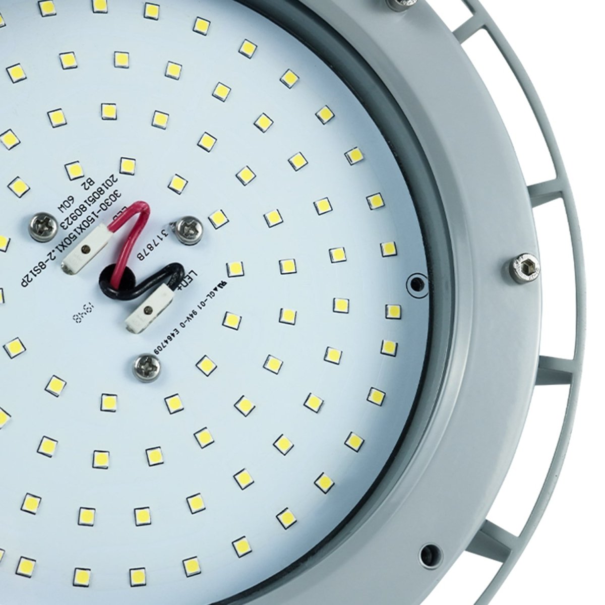 300 Watt LED Explosion Proof Round High Bay Light, B Series, Dimmable, 5000K, 42000LM, AC100-277V, IP66, Ideal for Oil & Gas Refineries, Drilling Rigs, Petrochemical Facilities