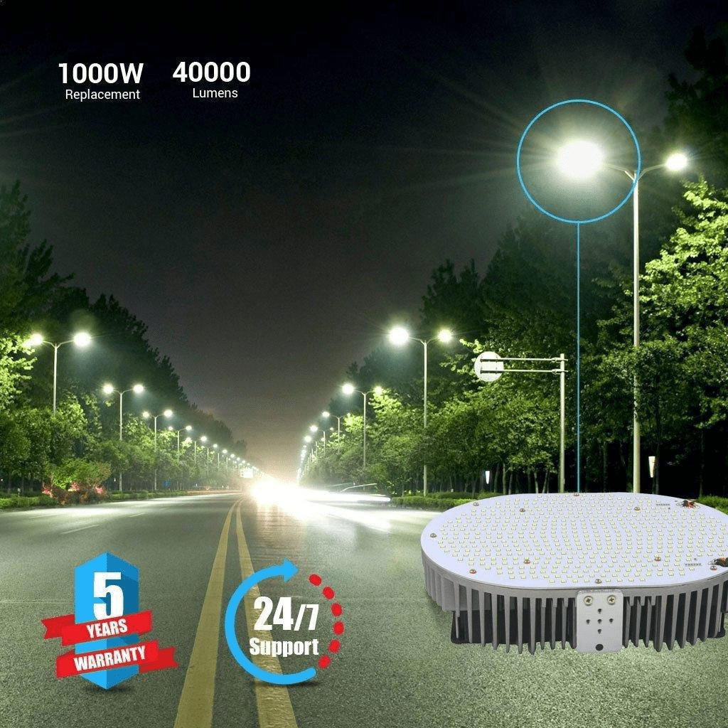 300W LED Shoebox Retrofit Kit Light, 40000lm 5700k UL DLC Approved MEANWELL Driver, Retrofit Lights for Parking Lot