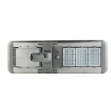 30W Outdoor LED Solar Street Light, 6500K, 3800LM, IP66, 18VDC, Adjustable Mount, Silver, Solar Powered Security Light, For Parking Lot, Yard, Garden, Street, Deck