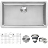 31-inch Undermount Kitchen Sink 16 Gauge Stainless Steel Single Bowl