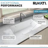 31 x 19 inch Undermount Granite Composite Single Bowl Kitchen Sink
