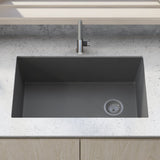 31 x 19 inch Undermount Granite Composite Single Bowl Kitchen Sink