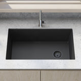 31 x 19 inch Undermount Granite Composite Single Bowl Kitchen Sink