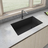 31 x 19 inch Undermount Granite Composite Single Bowl Kitchen Sink