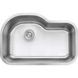 32 Inch Undermount 16 Gauge Kitchen Sink Single Bowl