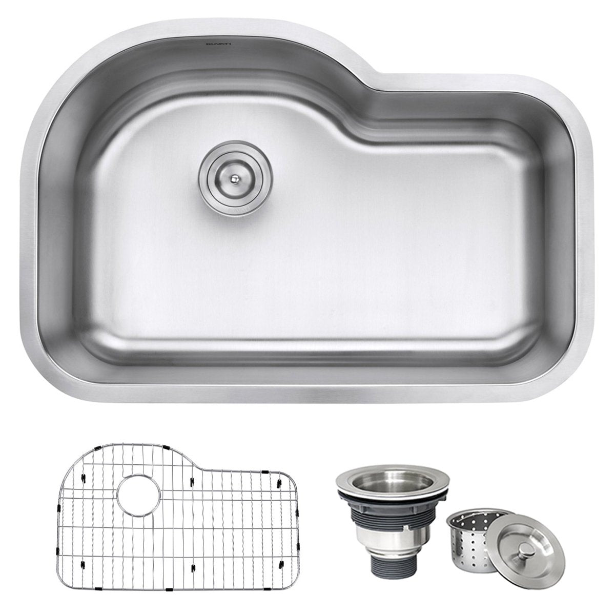 32 Inch Undermount 16 Gauge Kitchen Sink Single Bowl