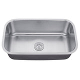 32-inch Undermount 16 Gauge Stainless Steel Kitchen Sink Single Bowl