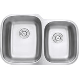 32-inch Undermount Double Bowl 16 Gauge Stainless Steel Kitchen Sink