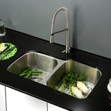 32-inch Undermount Double Bowl 16 Gauge Stainless Steel Kitchen Sink