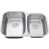 32-inch Undermount Double Bowl 16 Gauge Stainless Steel Kitchen Sink