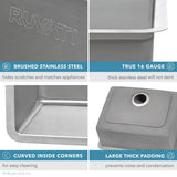 32-inch Undermount Kitchen Sink Double Bowl 16 Gauge Stainless Steel