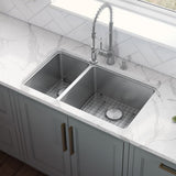 32-inch Undermount Kitchen Sink Double Bowl 16 Gauge Stainless Steel