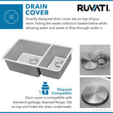 32-inch Undermount Kitchen Sink Double Bowl 16 Gauge Stainless Steel