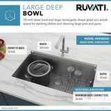 32-inch Workstation Ledge Undermount 16 Gauge Stainless Steel Kitchen Sink Single Bowl