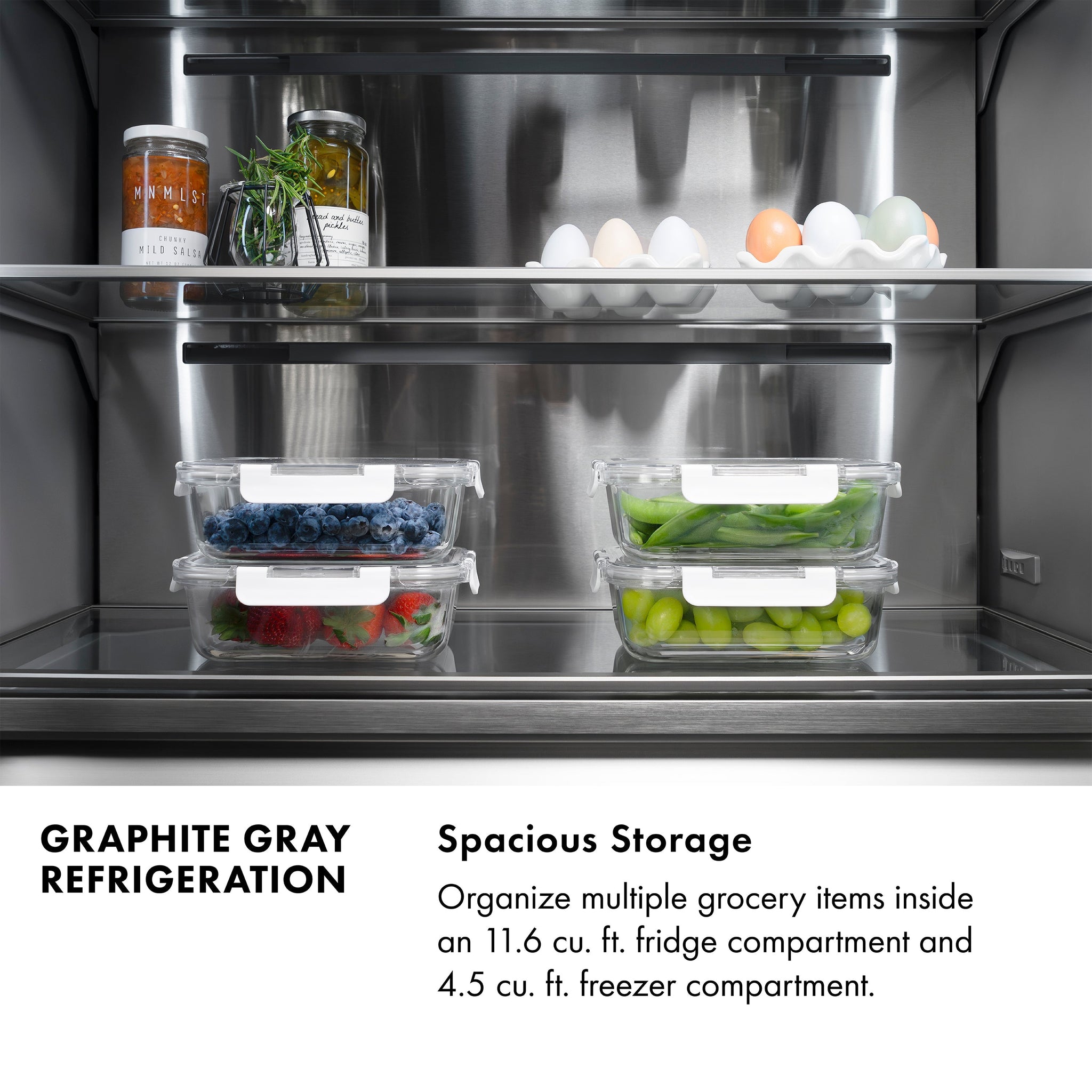 ZLINE Autograph Edition 36 in. 19.6 cu. ft. Panel Ready French Door Built-In Bottom Freezer Refrigerator with Water Dispenser and Ice Maker with Graphite Gray Interior and Champagne Bronze Accents (GRBIVZ-36-CB)