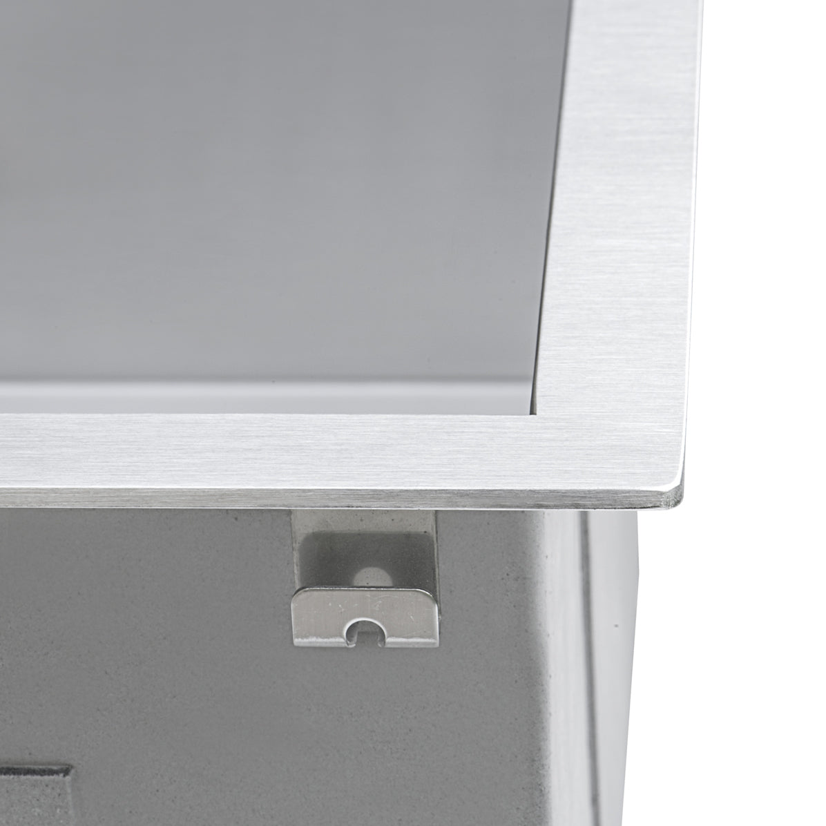 33-inch Drop-in Low Platform-Divide Zero Radius 60/40 Double Bowl 16 Gauge Topmount Kit